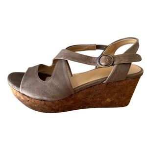 Coclico Leather Wedge Sandal